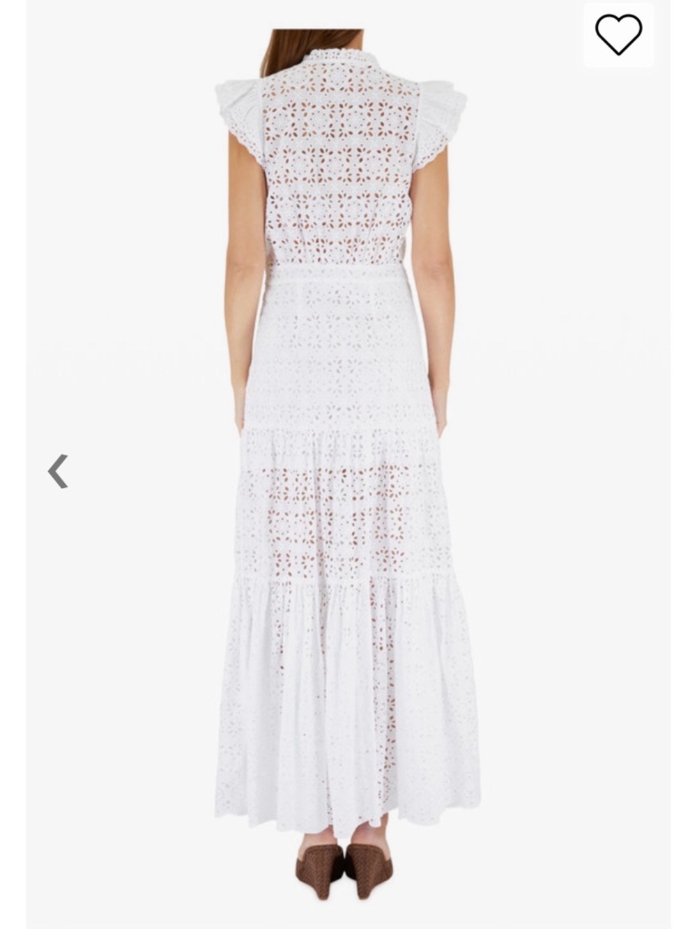 Veronica Beard Satori Eyelet V-Neck Maxi Dress with Side Slit - Picture 3 of 7